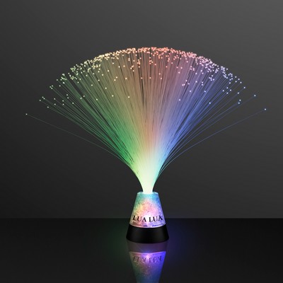 LED Color Change Fiber Optic Centerpiece with Gems and Jewels - Domestic Imprint