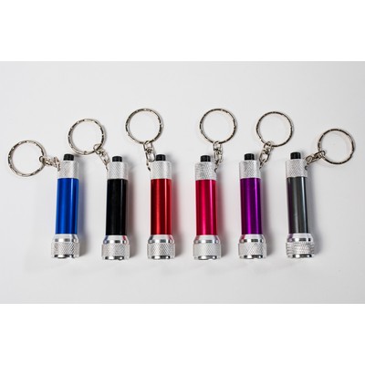 Anodized Aluminum 5 LED Keychain