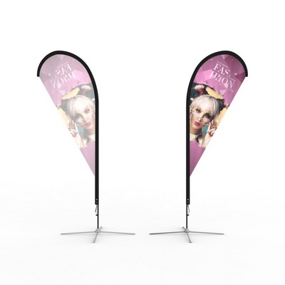 7Ft Single Sided Teardrop Banner