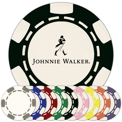 Custom Hot Stamped 6 Stripe ABS Composite Poker Chip (11.5 Gram)