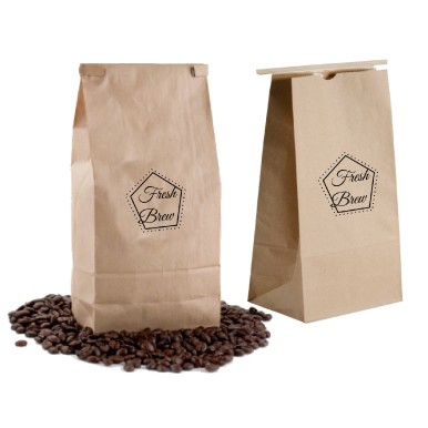 1 Lb. Natural Kraft Coffee/Cookie Paper Bag (4 ¼ x 2 ½ x 9 ¾)