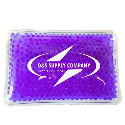 Rectangular Purple Hot/Cold Pack w/Gel Beads