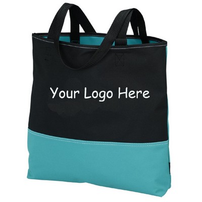 Two Tone Polyester Tote Bag