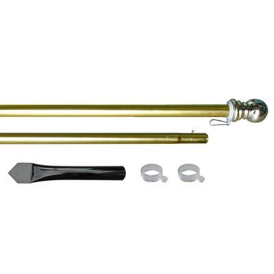 10' Gold Aluminum Display Pole