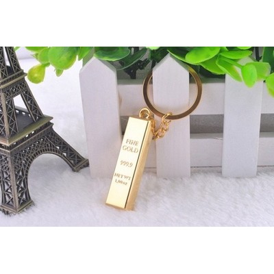 Gold Bar Shaped Key Chain