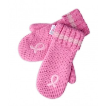 Pink Fleece Lined Mittens