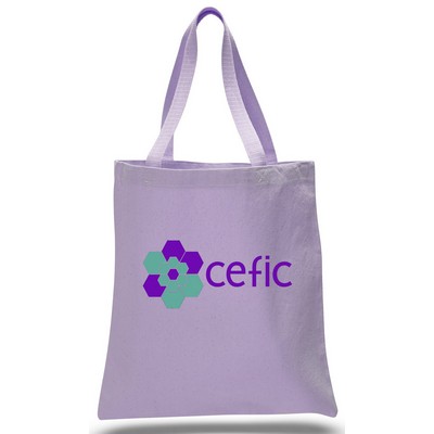 Promo Canvas Tote--Lavender--1-Color Imprint