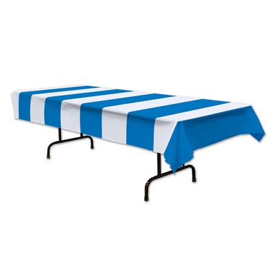 Blue & White Stripes Table Cover