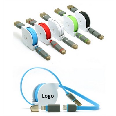 Retractable USB Data cable