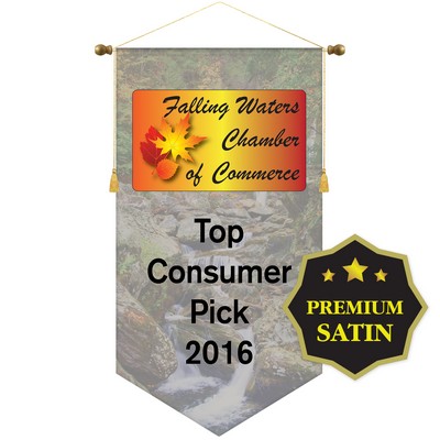 26" x 48" Premium Podium Banner V Cut/No Fringe