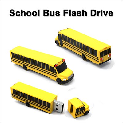 School Bus Flash Drive - 1GB Memory