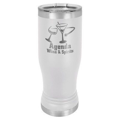 14 Oz. White Pilsner Tumbler