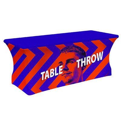 6Ft Premium Wrinkle-Free Stretch Table Throw