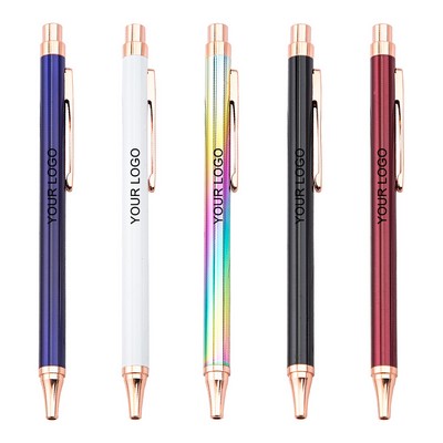 Ballpoint Pens Luxury Rainbow Metal Pens For Desk Office