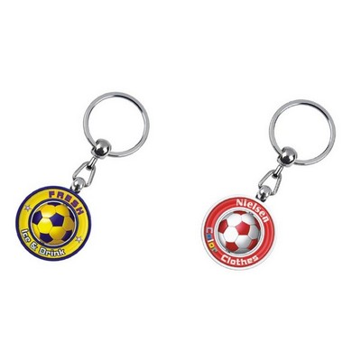 Soccer Spin Keychain