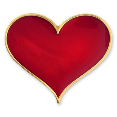 Red Heart Pin Magnetic Back