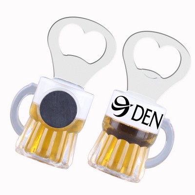 Wide Base Style Magnetic Beer Mug Bottle Opener