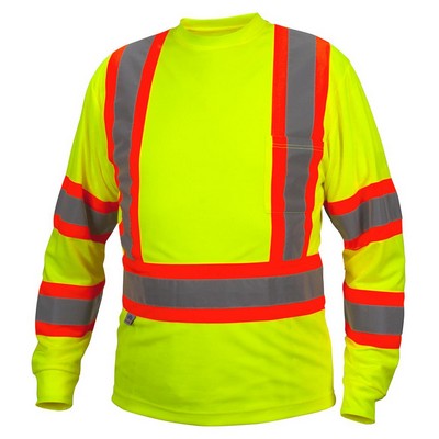 Pyramex® Hi Vis Black Long Sleeve T-Shirt