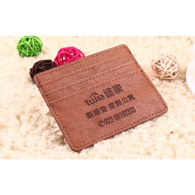 PU Leather Credit Card Holder Two Sides