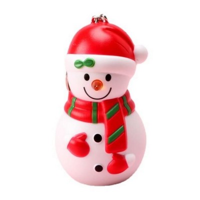 Snowman LED Sound Keychain