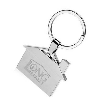 House Metal Keychain