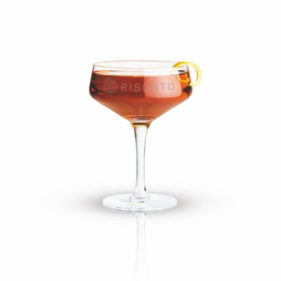 Angled Crystal Coupe Glasses by Viski®