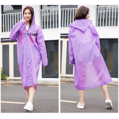 Non-Disposable Transparent Hiking Raincoat