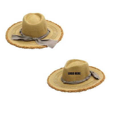 Fashion Beach Straw Hat With Holes