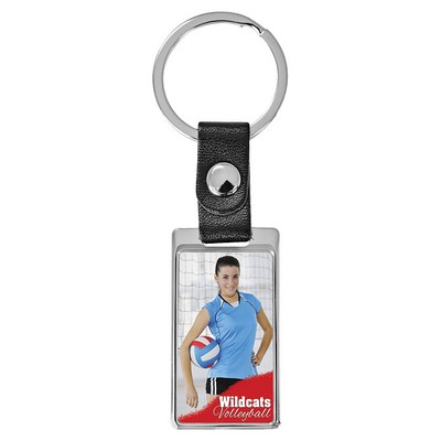 Rectangle Sublimatable Keychain with White Insert