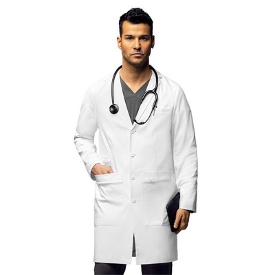 Wink - Slate - Men's Four-Pocket 38" Full-Length Lab Coat