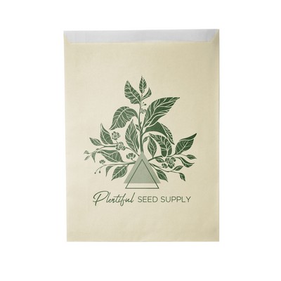 8.5"W x 11"H One-color Colored Paper Bag Cream