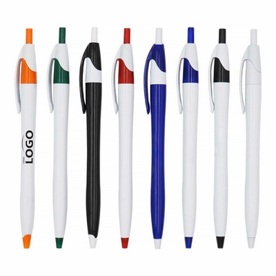 Retractable Plastic Ballpoint Pens