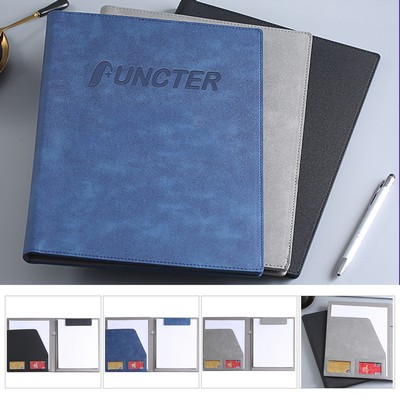 PU Leather Binder, Portfolios Padfolio Folder, A4 Clipboard