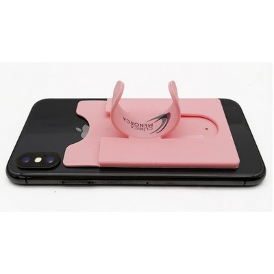 Mobile phone holder card sleeve Silicone Phone Wallet Stand