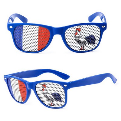 Retro Lens Sticker Sunglasses