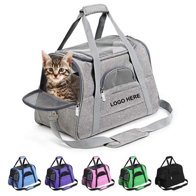 Cat Carrier Soft-Sided Airline Approved Pet Carrier Bag