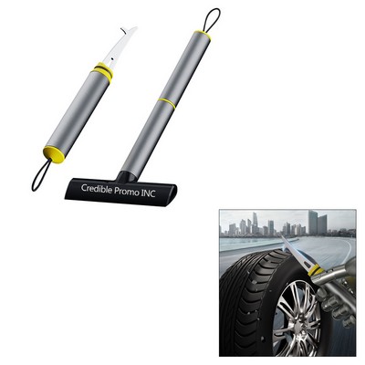 2 In 1 Car Tire Stone Hook Remover Ice Scraper Kit