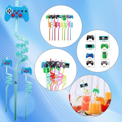 Gamepad Design Drink Straws