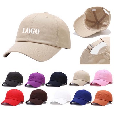 Unisex Classic Cotton Baseball Cap Unconstructed Dad Hat