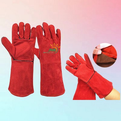 Durable 14" Cowhide Welding Gloves