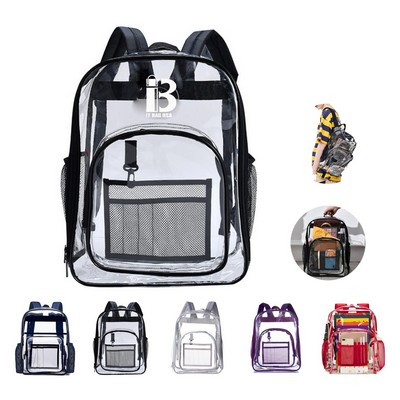 Clear PVC School Backpack