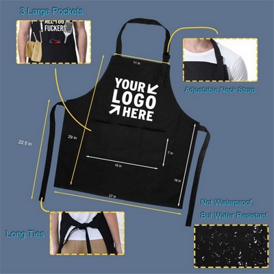 Black Cooking Apron