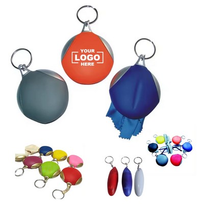 Microfiber Eyeglass Cleaning Cloths with Keyring