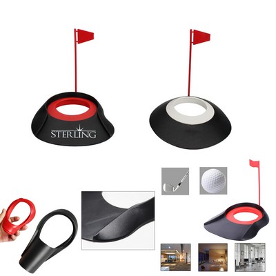 Golf Training Putter Cup w/Flag