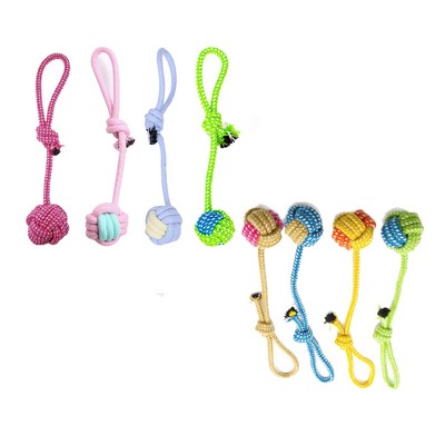 Cotton Dog Rope Ball Chew Toys