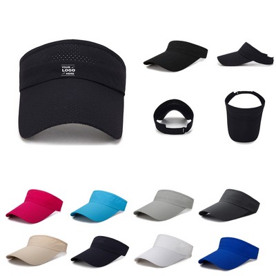 Unisex Quick Dry Topless Sports Large Brim Sun Cap