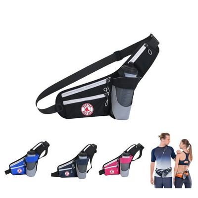 Running Belt Fanny Pack Crossbody Bag with Water Bottle Holder