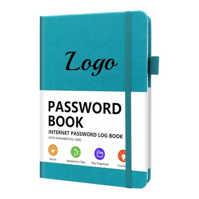 5.2"x7.8" 136 Pages Password Book With Alphabetical Tabs