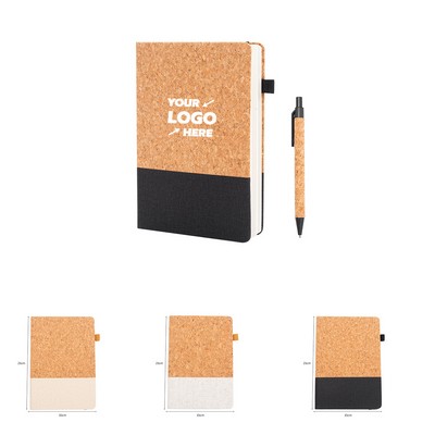 Cork Notebook With Pen