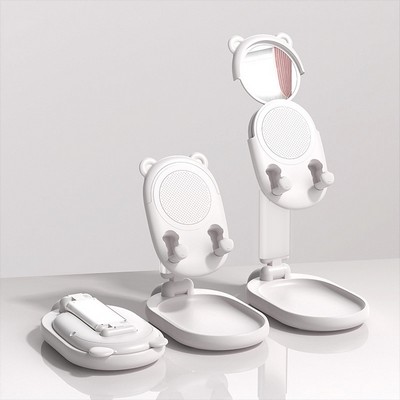 MOQ 50PCS Foldable Desktop Phone Holder with Mirror